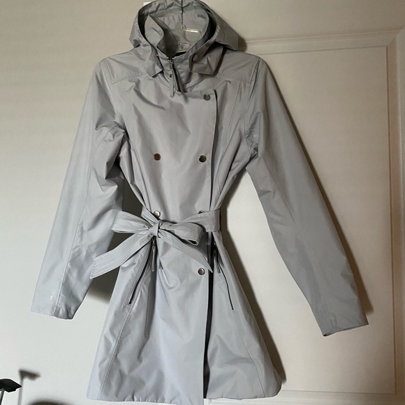 HELLY HANSON PROTECTION RAIN JACKET SIZE M NWOT GREY ZIPPER POCKETS HELL… - Picture 3 of 17